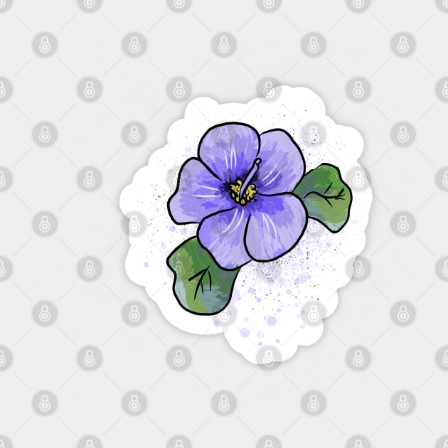 Painted Violet Sticker by RoserinArt